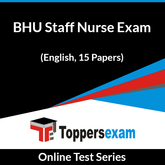 BHU Staff Nurse Exam Online Test Series (English, 15 Papers)
